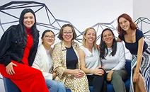 Ecuador female employees working together