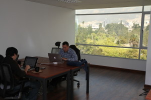 Working with view of Parque Carolina